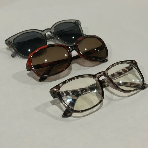 Lot of 3 Stylish Fashion Sunglasses/ Black, Brown, and Tan Sunglasses Trio - Picture 5 of 5